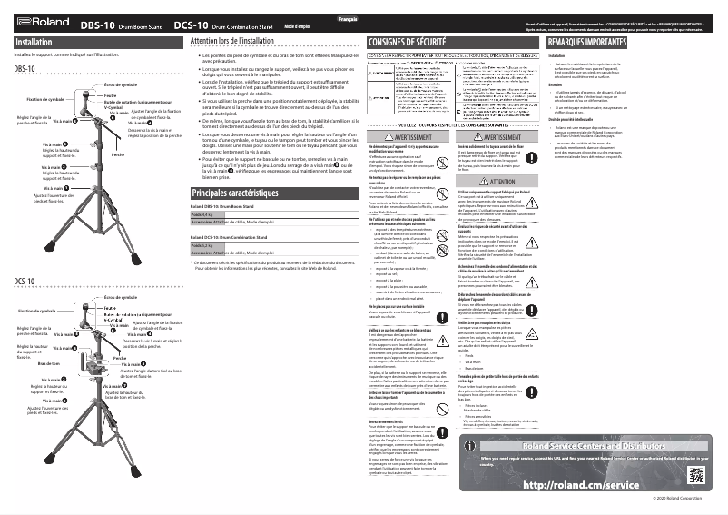 Image de la première page du manuel de l'appareil DBS-10