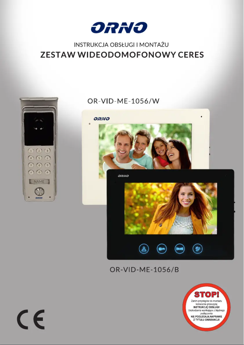 Page 1 de la notice Manuel utilisateur ORNO OR-VID-ME-1056/W