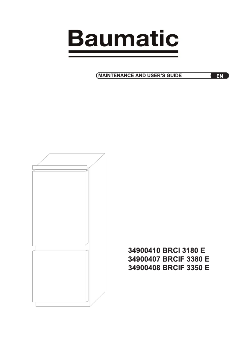 Image de la première page du manuel de l'appareil BRCI3180E