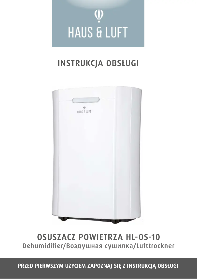 Page n°1 - Manuel utilisateur Haus & Luft HL-OS-10