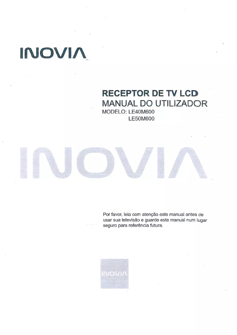 Page 1 of the manual User Manual Inovia LE50M600