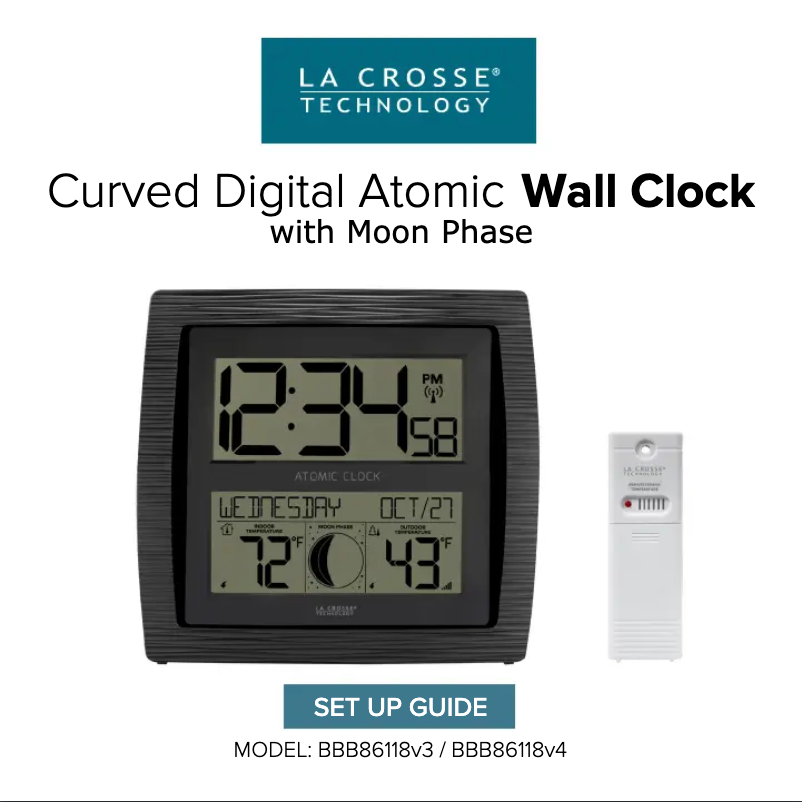 Page n°1 - Manuel utilisateur La Crosse Technology BBB86118V4