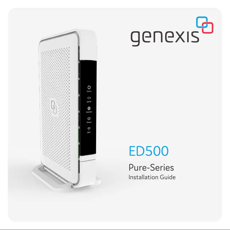 Image de la première page du manuel de l'appareil Pure ED500