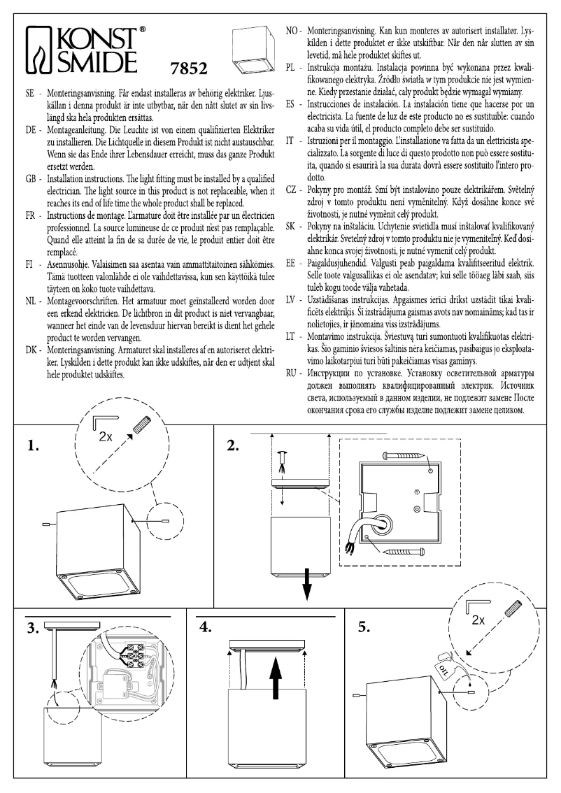 Image de la première page du manuel de l'appareil Cesena