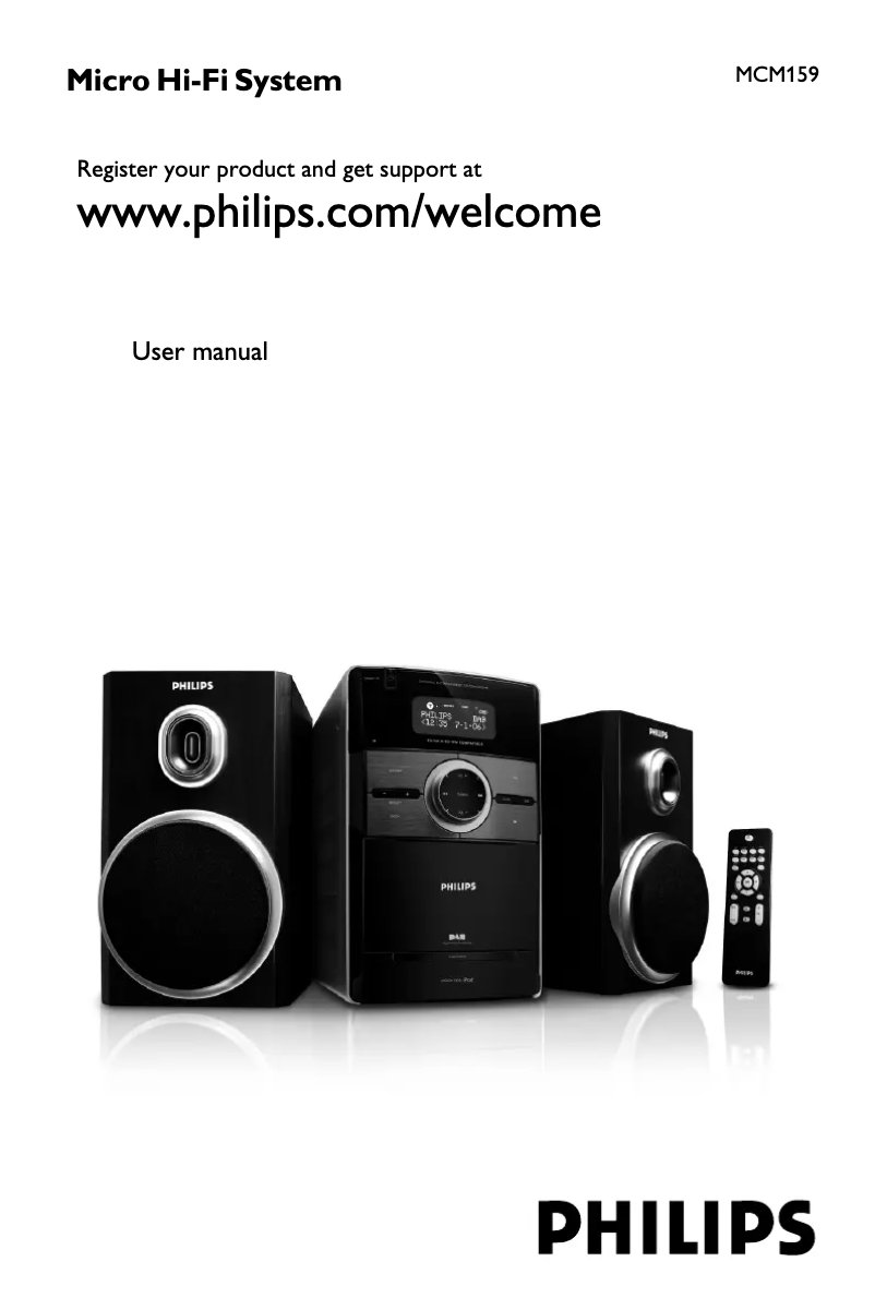 Page 1 of the manual User Manual Philips MCM159