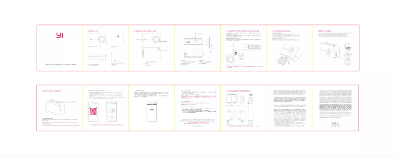Image de la première page du manuel de l'appareil 4K Action Camera
