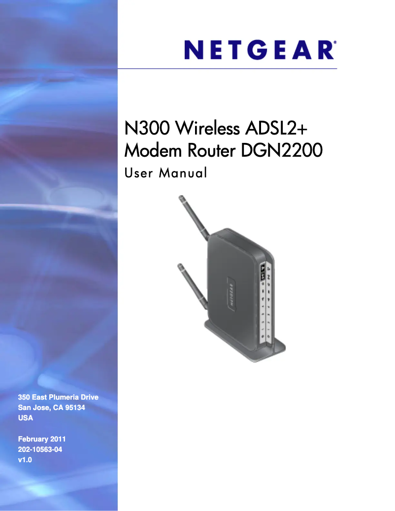 Image de la première page du manuel de l'appareil Wireless N300 ADSL 2