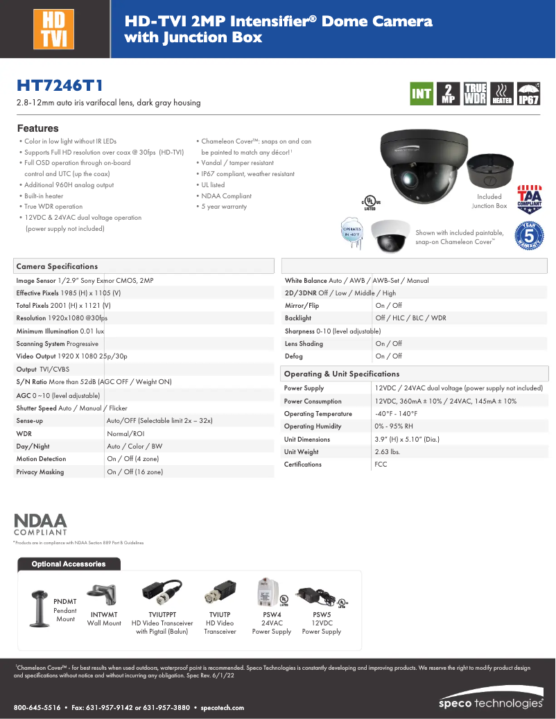 Image de la première page du manuel de l'appareil HT7246T1