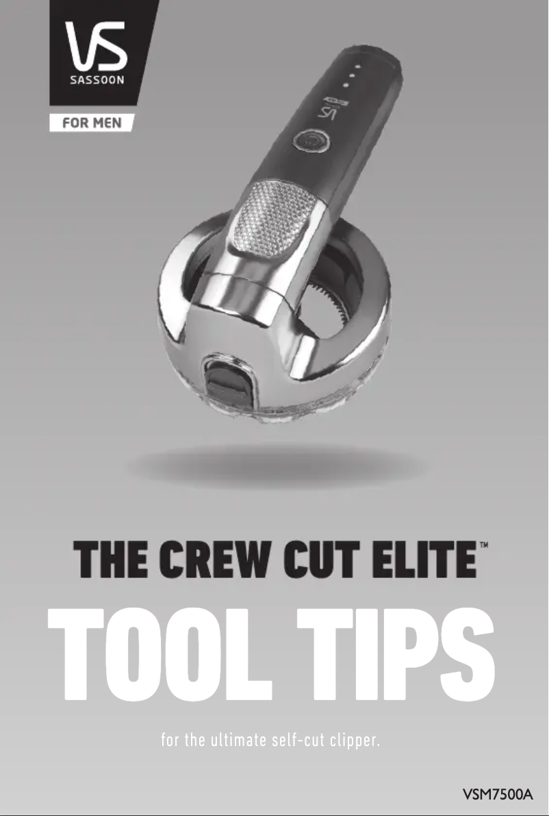 Image de la première page du manuel de l'appareil Crew Cut Elite VSM7500A
