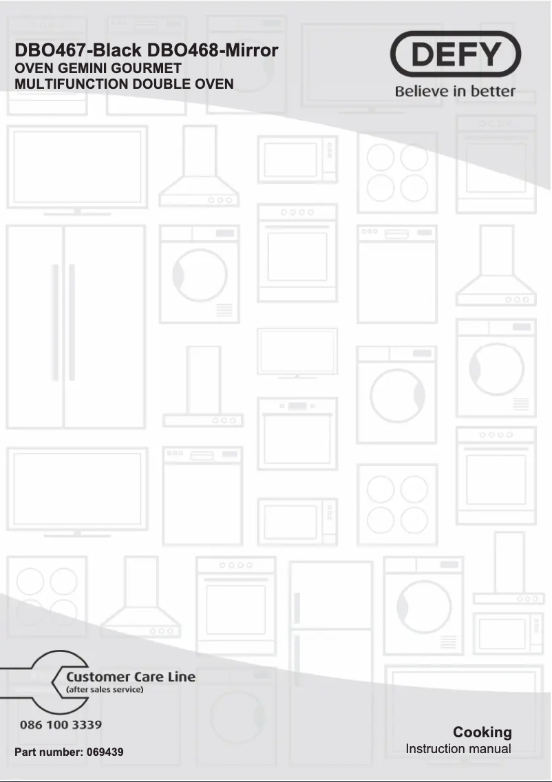Page 1 de la notice Manuel utilisateur Defy DBO467