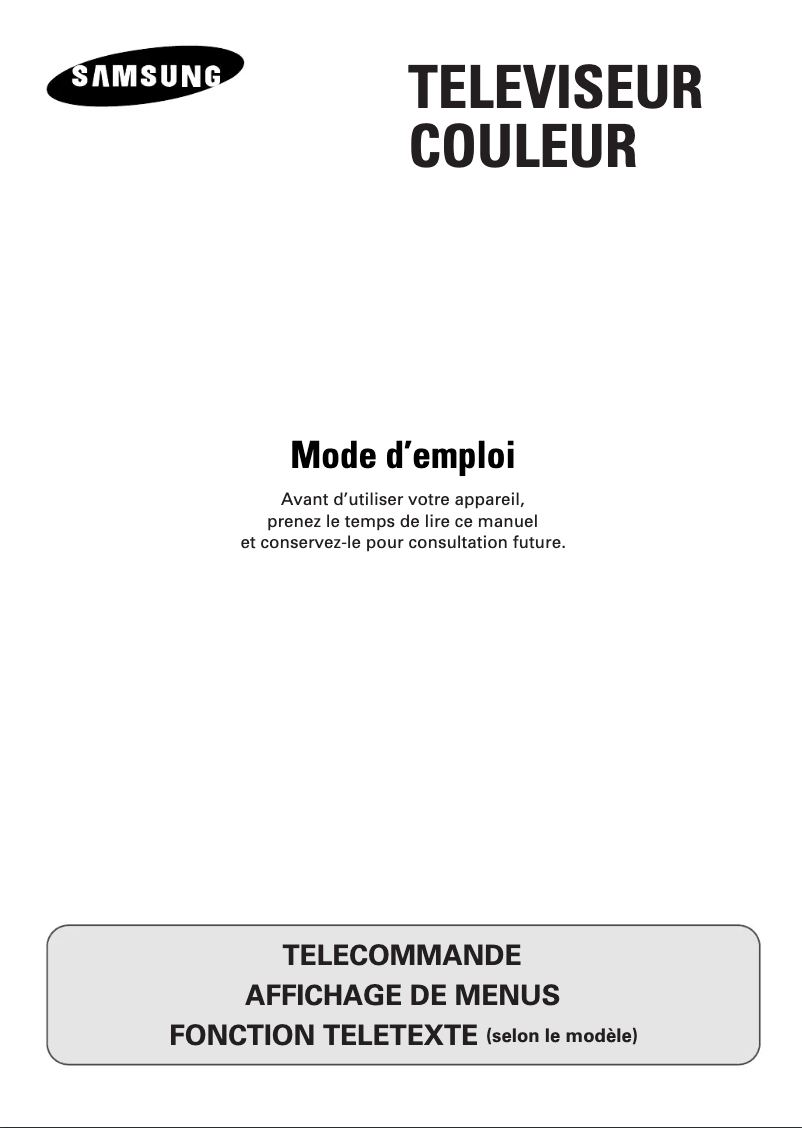 Page n°1 - Manuel utilisateur Samsung CZ-21M163N