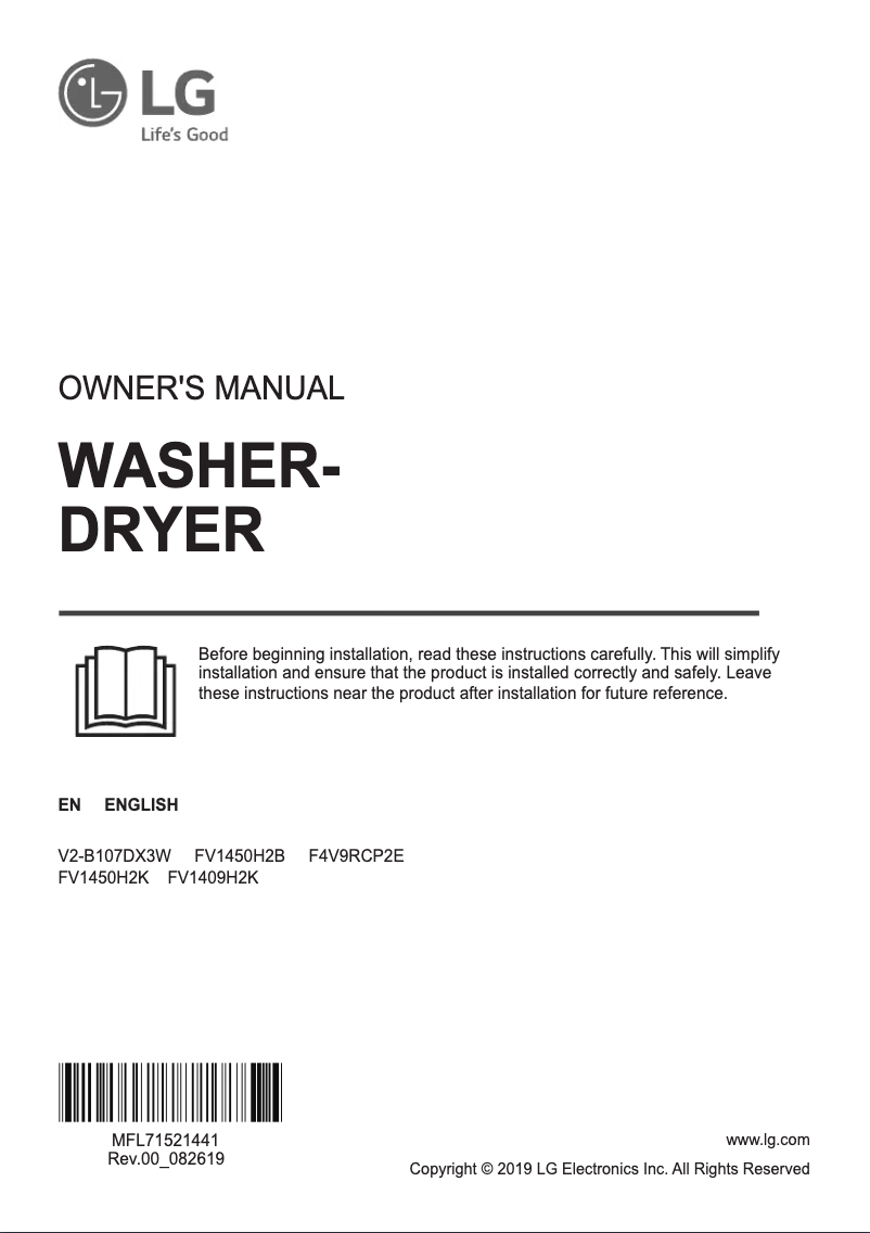 Página 1 del manual Manual de usuario LG FHD1057STB