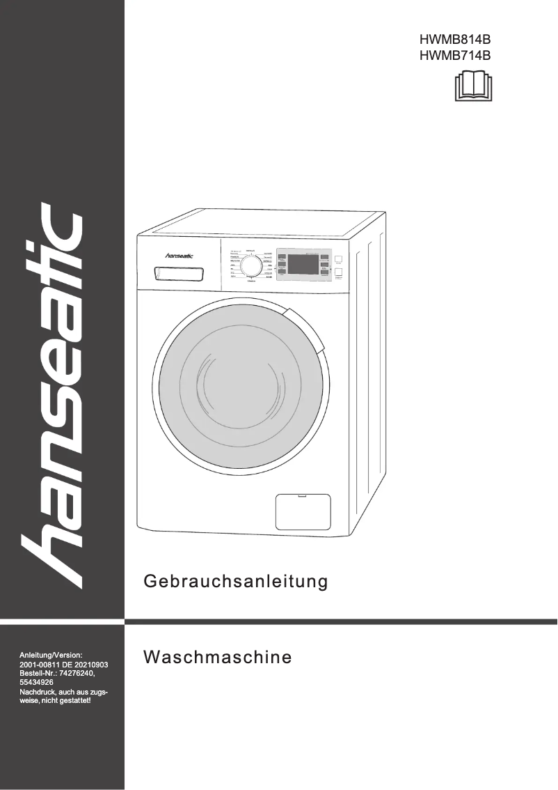 Page n°1 - Manuel utilisateur Hanseatic HWMB714B