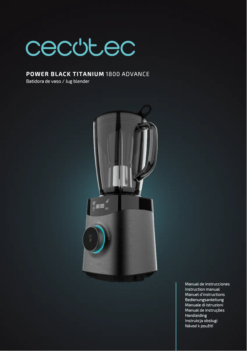 Page n°1 - Manuel utilisateur Cecotec Power Black Titanium 1800 Advance