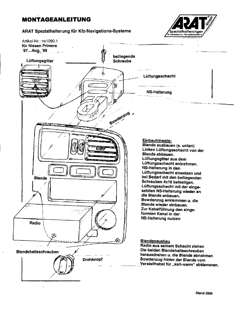 Image de la première page du manuel de l'appareil NS1090.1