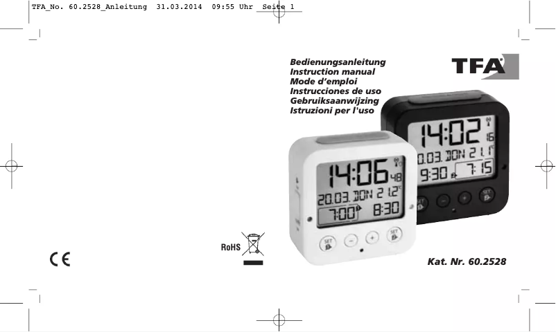 Image de la première page du manuel de l'appareil 60.2528