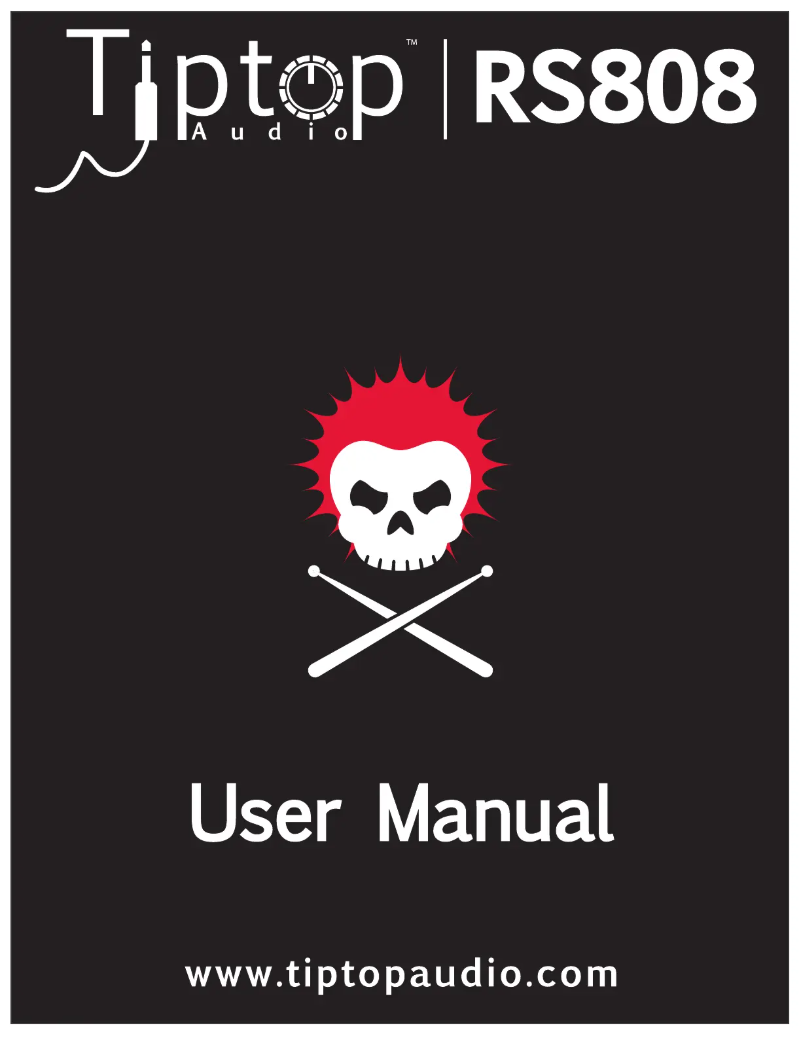 Page 1 de la notice Manuel utilisateur Tiptop Audio RS808