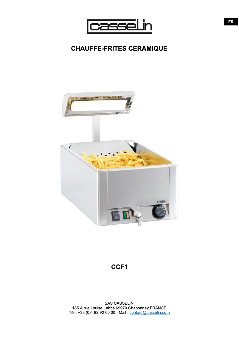 Image de la première page du manuel de l'appareil CCF1