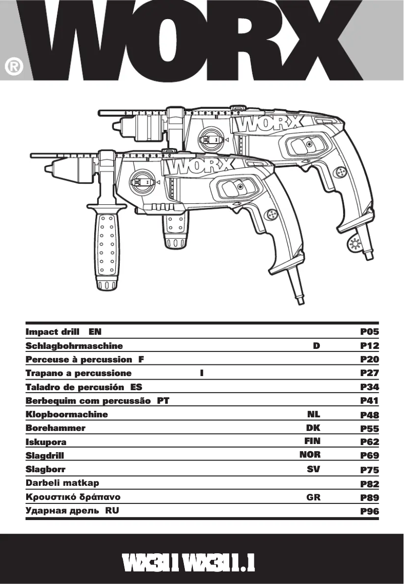 Image de la première page du manuel de l'appareil WX311.1