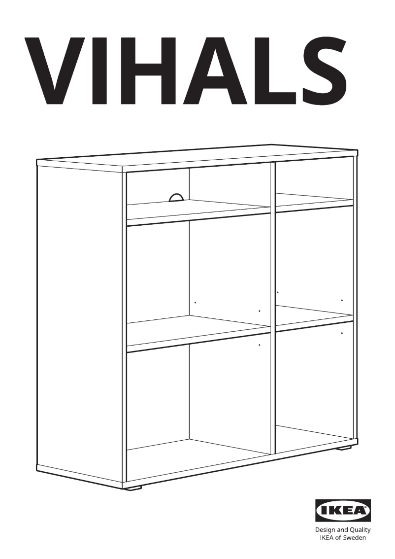 Page 1 de la notice Manuel utilisateur Ikea VIHALS 504.832.89
