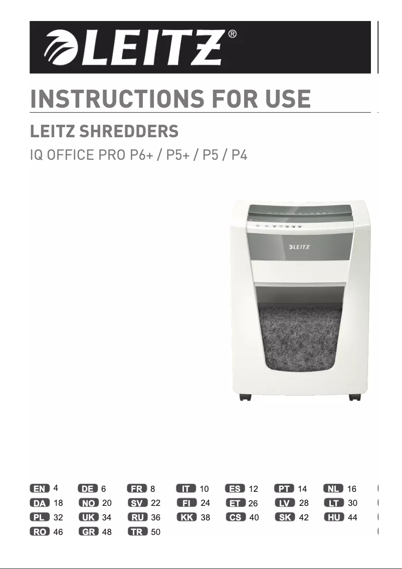Page n°1 - Manuel utilisateur Leitz IQ Office Pro P-4