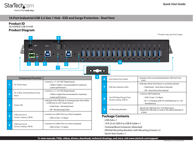 Page n°1 - Manuel utilisateur StarTech.com 160W-POWER-ADAPTER