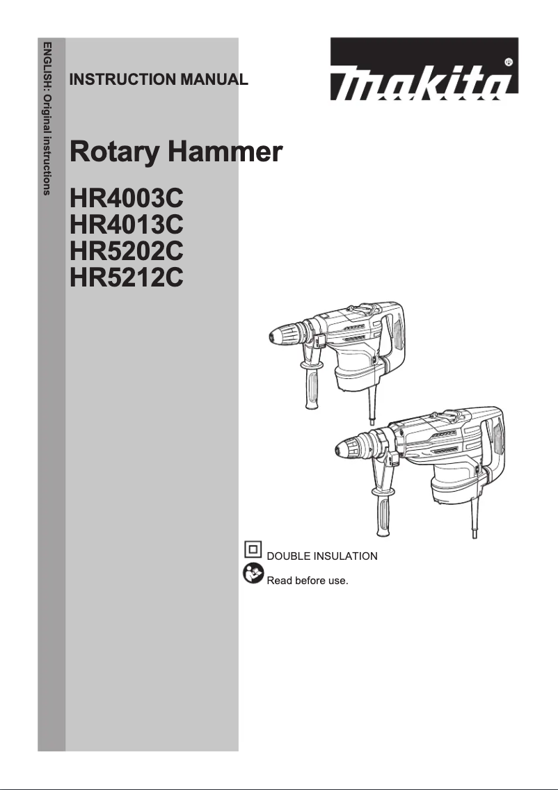 Page n°1 - Manuel utilisateur Makita HR4003C