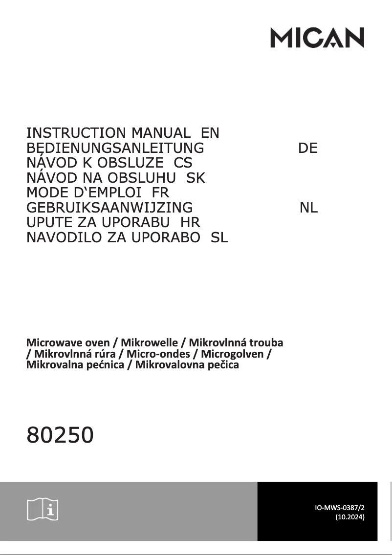 Page n°1 - Manuel utilisateur Amica 80250