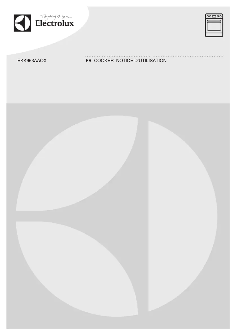 Image de la première page du manuel de l'appareil EKK963AAOX