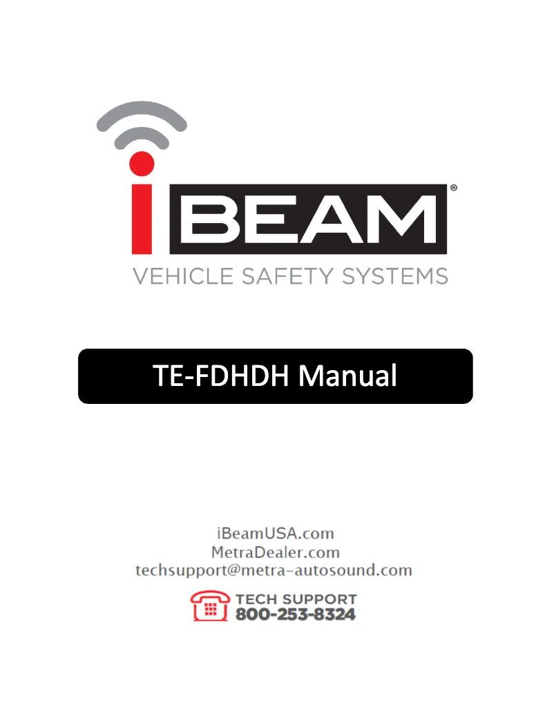 Página 1 del manual Manual de usuario Metra TE-FDHDH