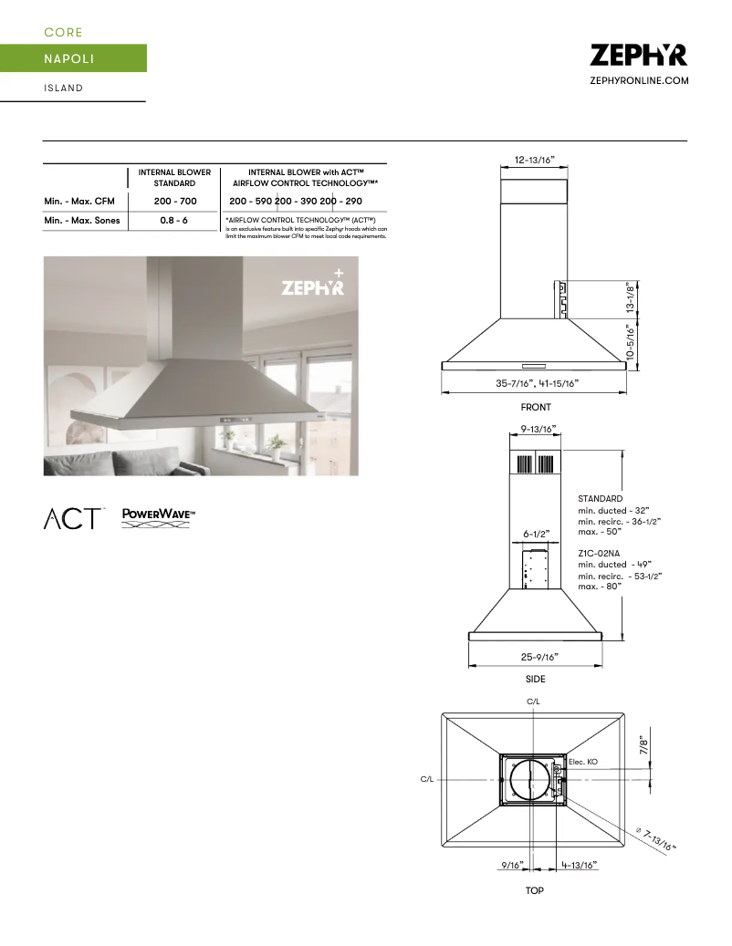 Image de la première page du manuel de l'appareil Napoli ZNA-E42DS