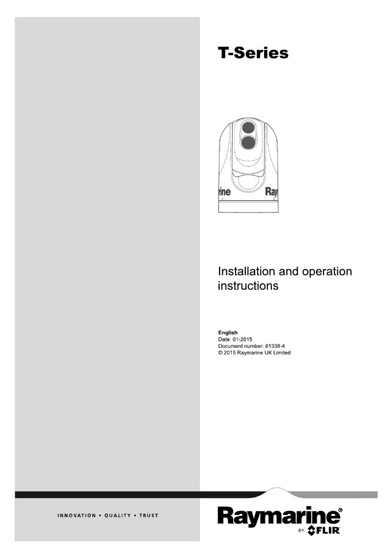 Page 1 de la notice Manuel utilisateur Raymarine T450