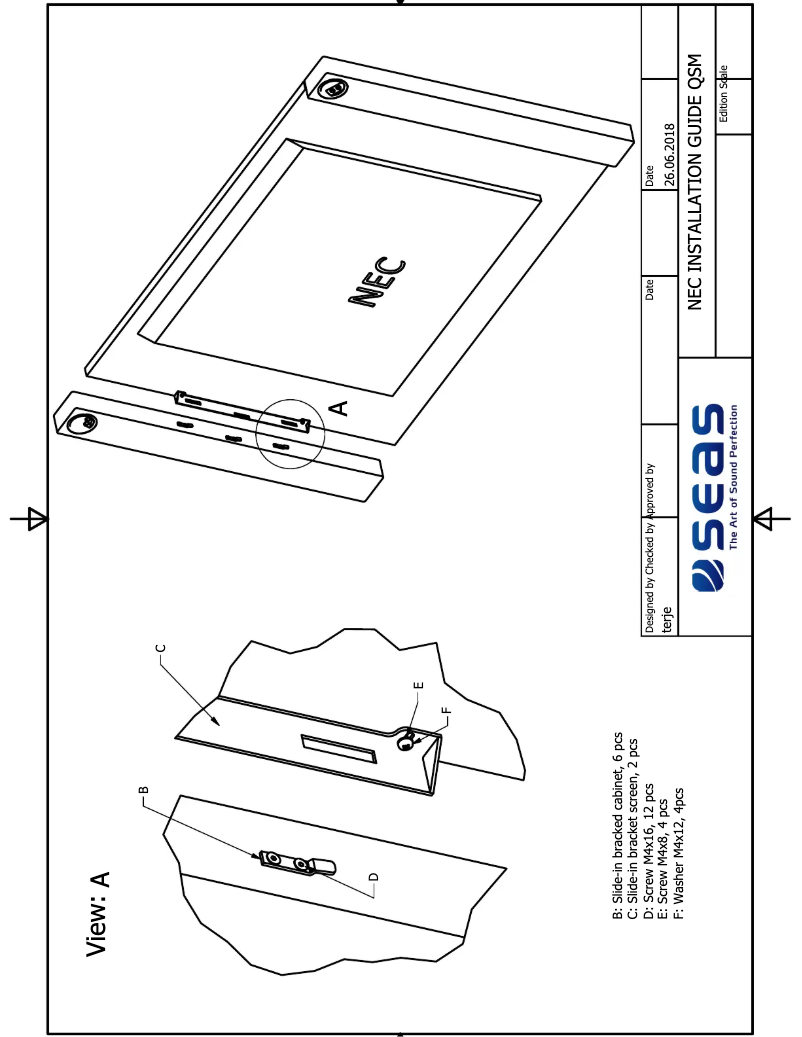 Page 1 de la notice Manuel utilisateur NEC SP-654QSM