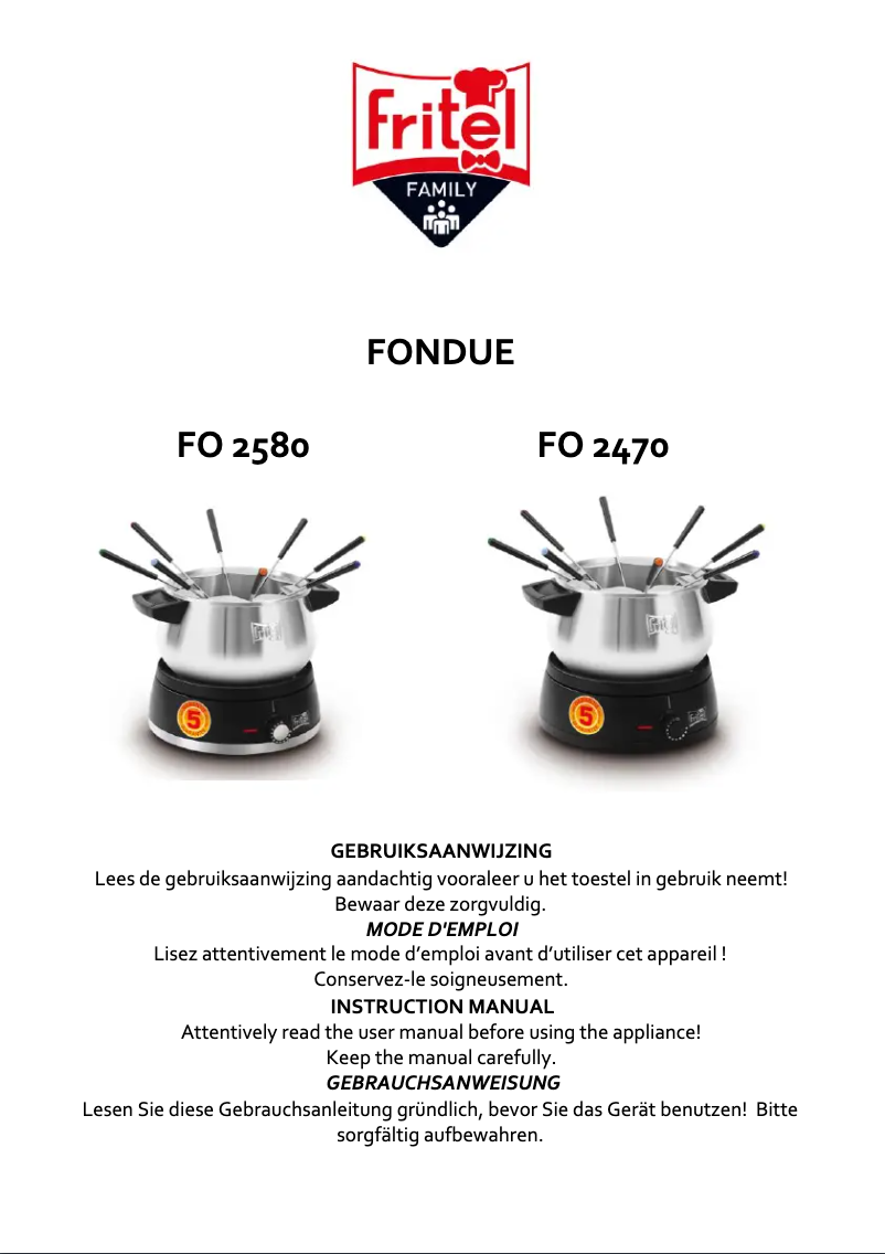 Página 1 del manual Manual de usuario Fritel FO 2580