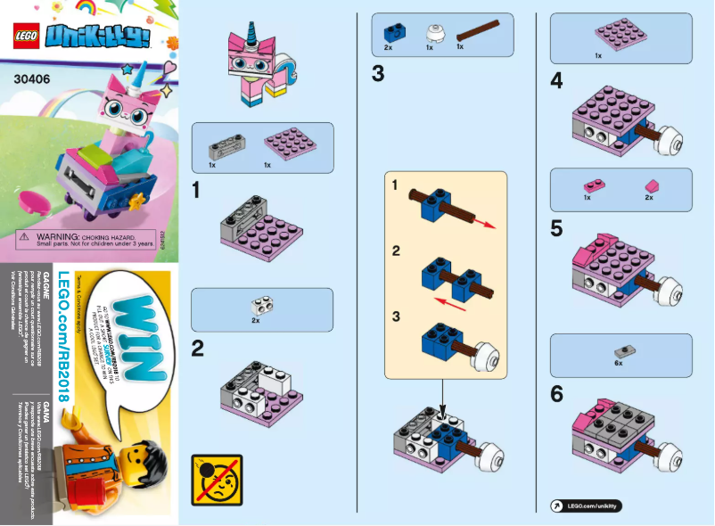 Image de la première page du manuel de l'appareil Unikitty 30406