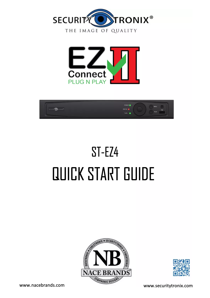 Página 1 del manual Manual de usuario Security Tronix ST-EZ4