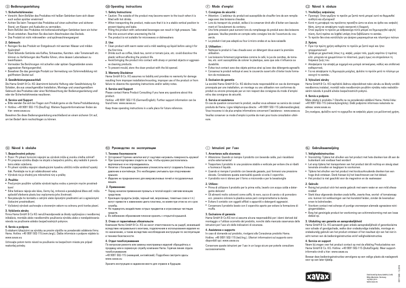 Página 1 del manual Manual de usuario Xavax Daily Power