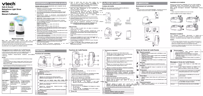 Page n°1 - Manuel utilisateur Vtech Safe & Sound BM2200