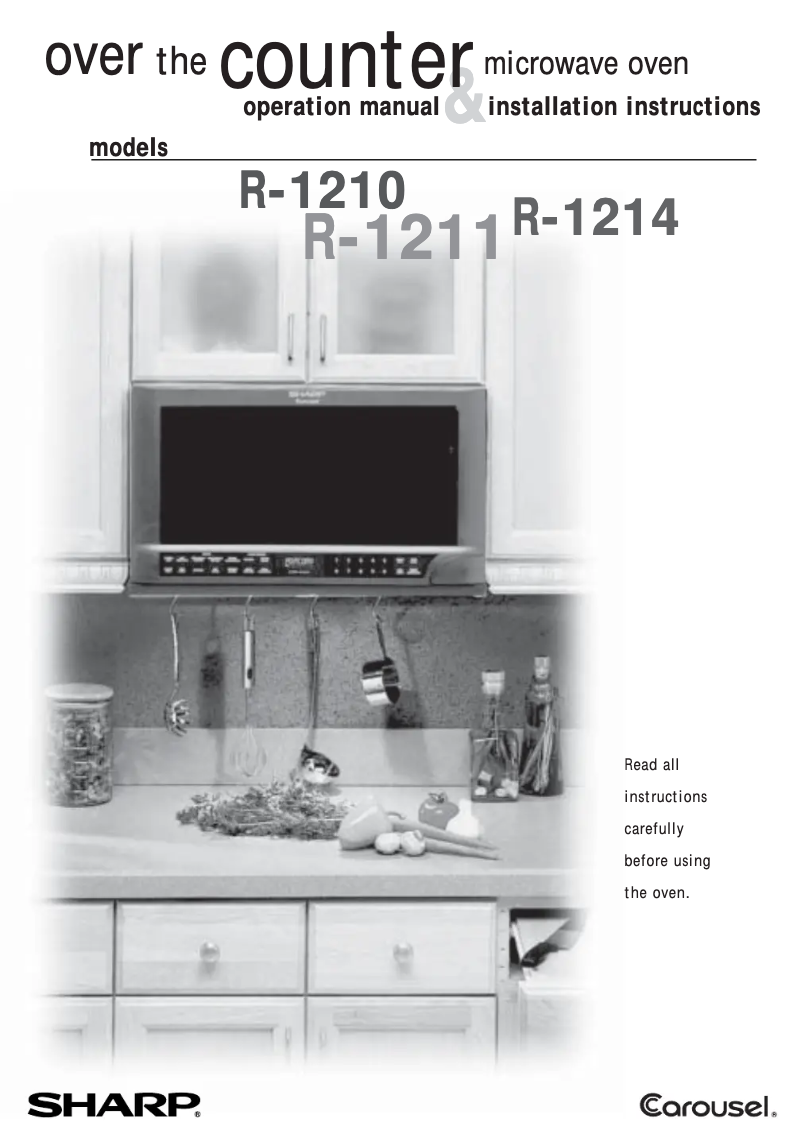 Page n°1 - Manuel utilisateur Sharp R-1210