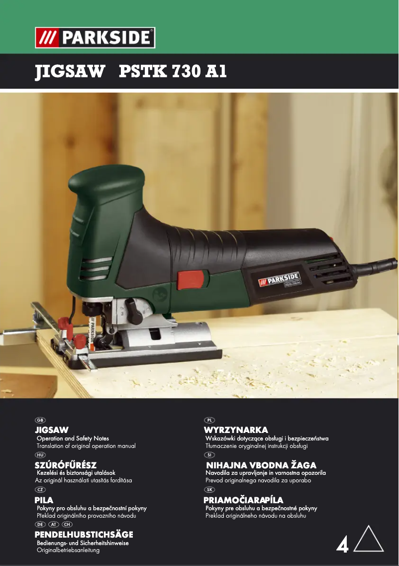 Page 1 de la notice Manuel utilisateur Parkside PSTK 730 A1