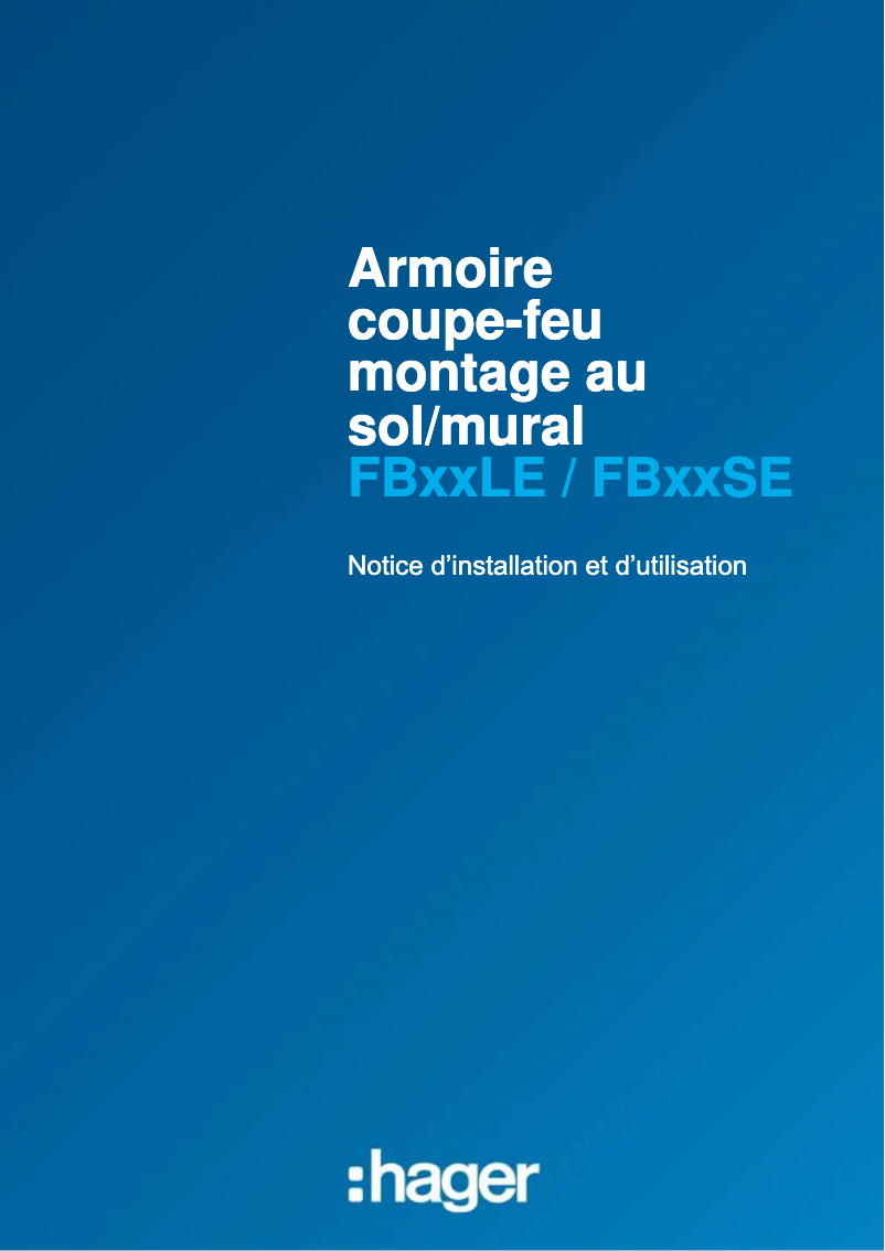 Image de la première page du manuel de l'appareil FB52SE