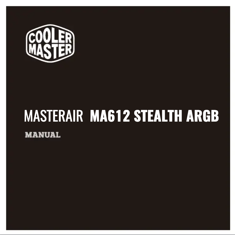 Page n°1 - Manuel utilisateur Cooler Master MasterAir MA612 Stealth