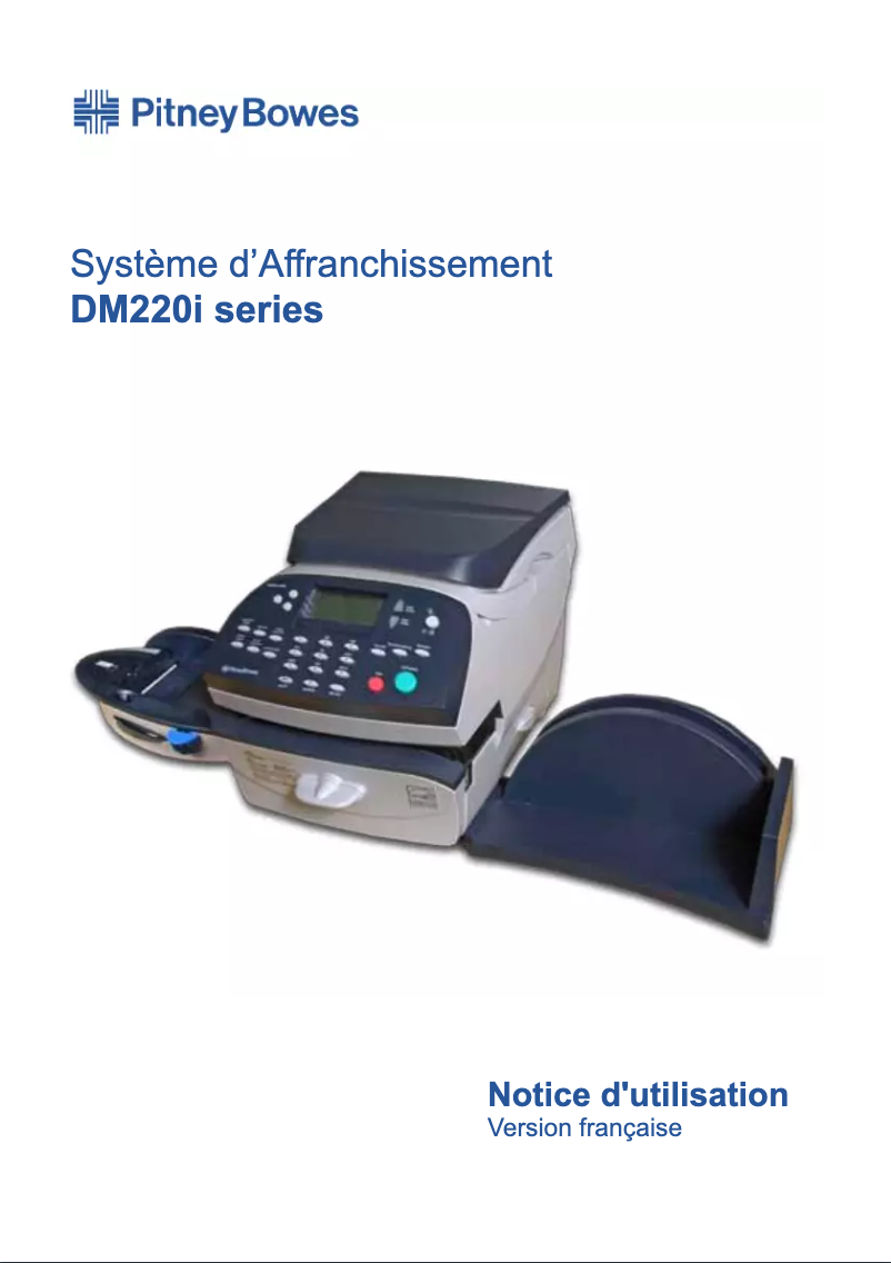 Image de la première page du manuel de l'appareil DM220i