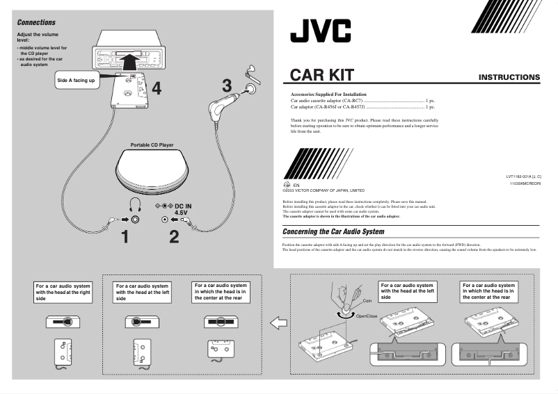 Image de la première page du manuel de l'appareil XL-PV390