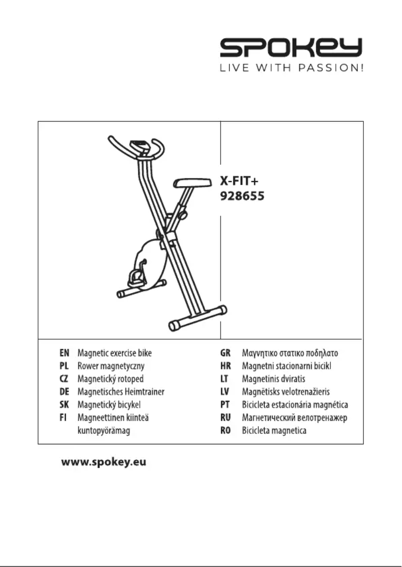 Page 1 de la notice Manuel utilisateur Spokey XFIT+