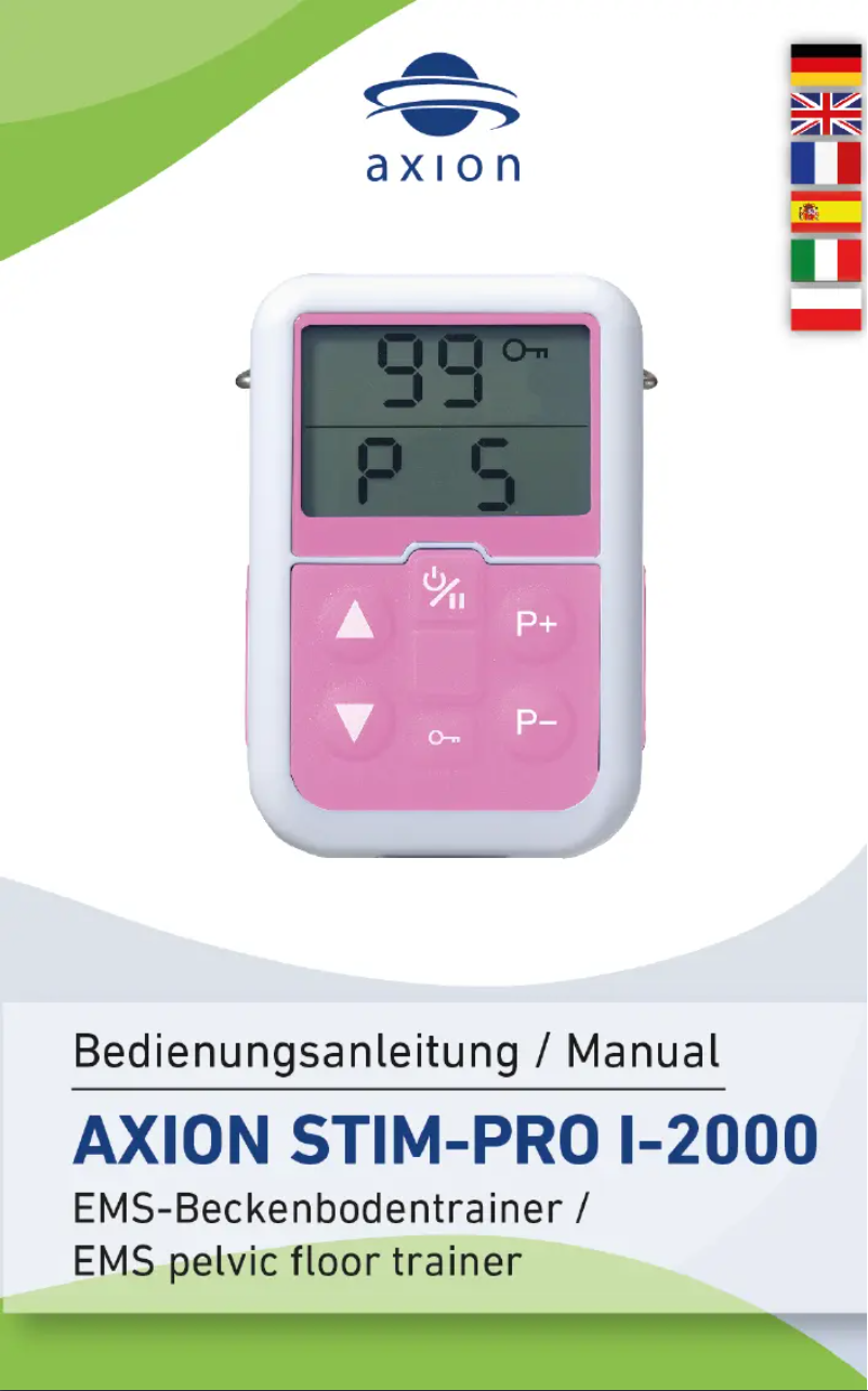 Image de la première page du manuel de l'appareil STIM-PRO I-2000