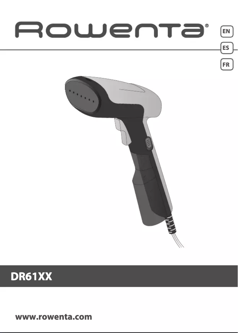 Imagen de la primera página del manual del dispositivo X-Cel Steam First DR6130