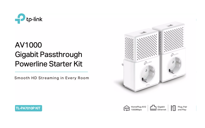 Page 1 de la notice Fiche technique TP-Link TL-PA7010P KIT