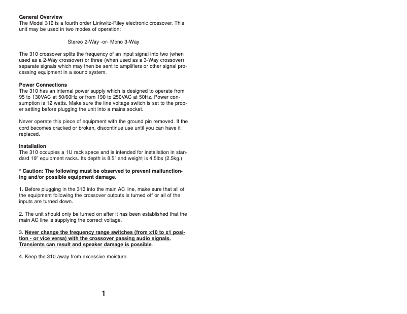 Imagen de la primera página del manual del dispositivo 310