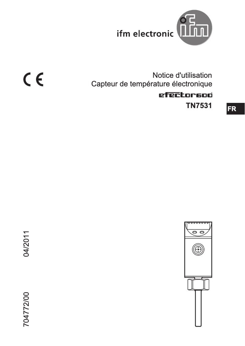 Image de la première page du manuel de l'appareil TN7531
